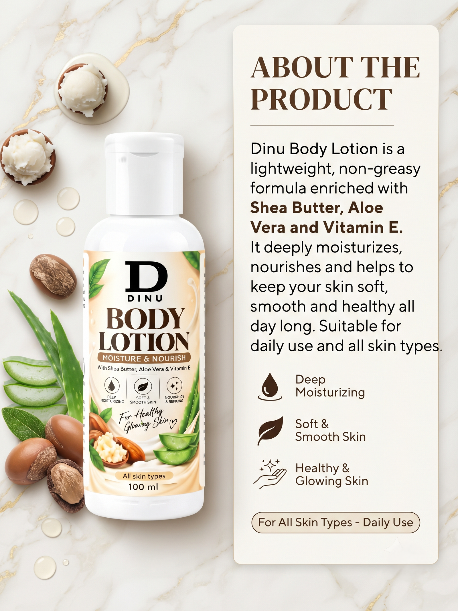 DINU BODY LOTION (100ml) - Image 2