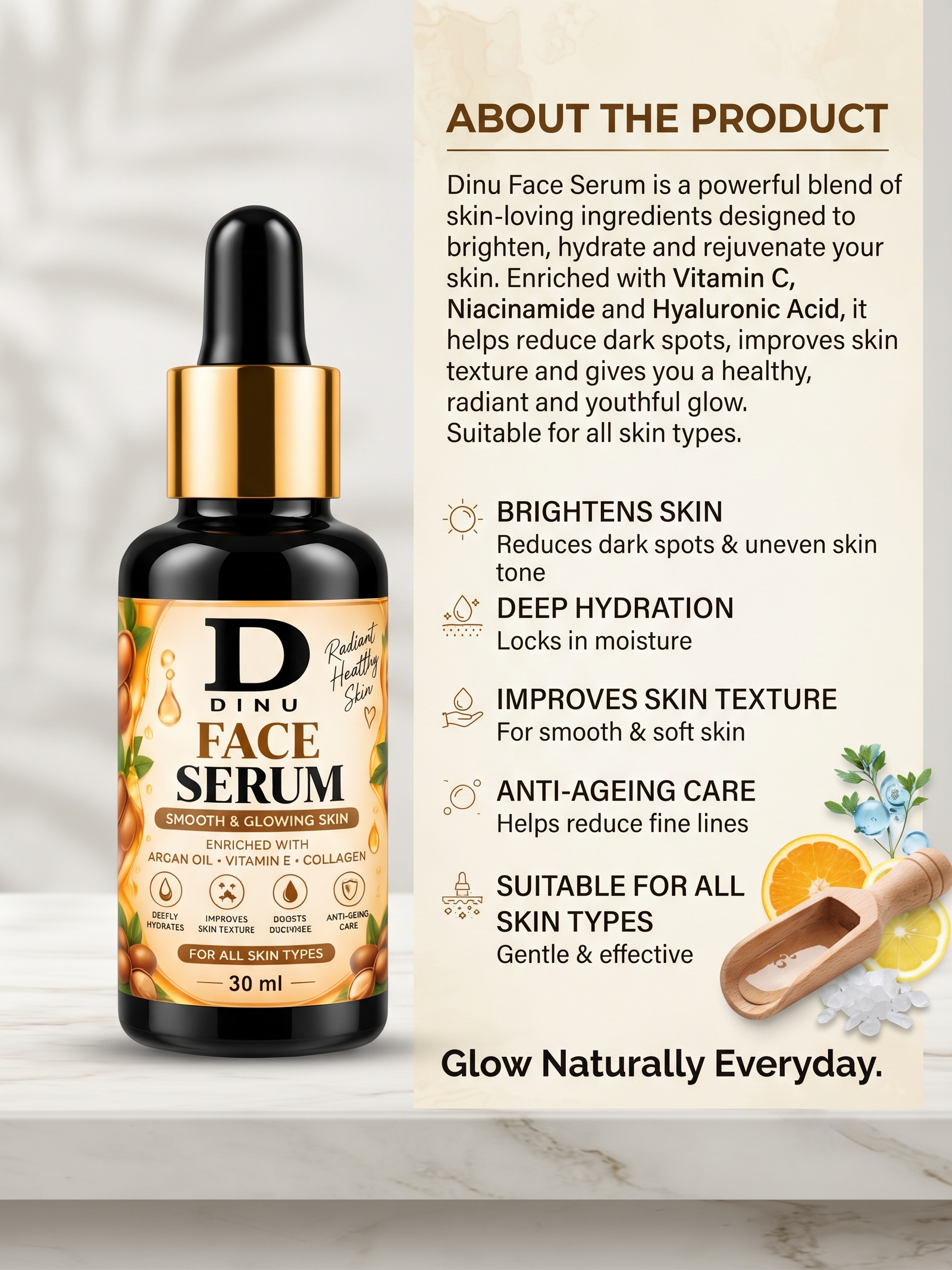 DINU FACE SERUM (30ml) - Image 2