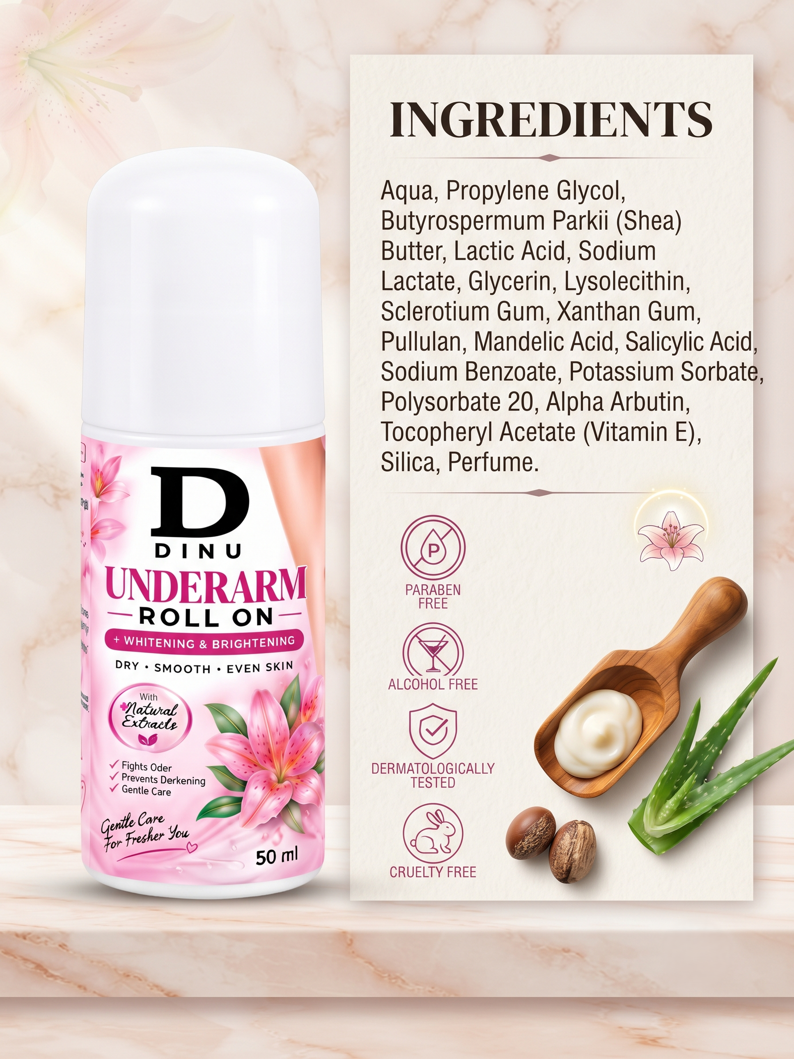 DINU UNDERARM ROLL ON (50ml) - Image 3