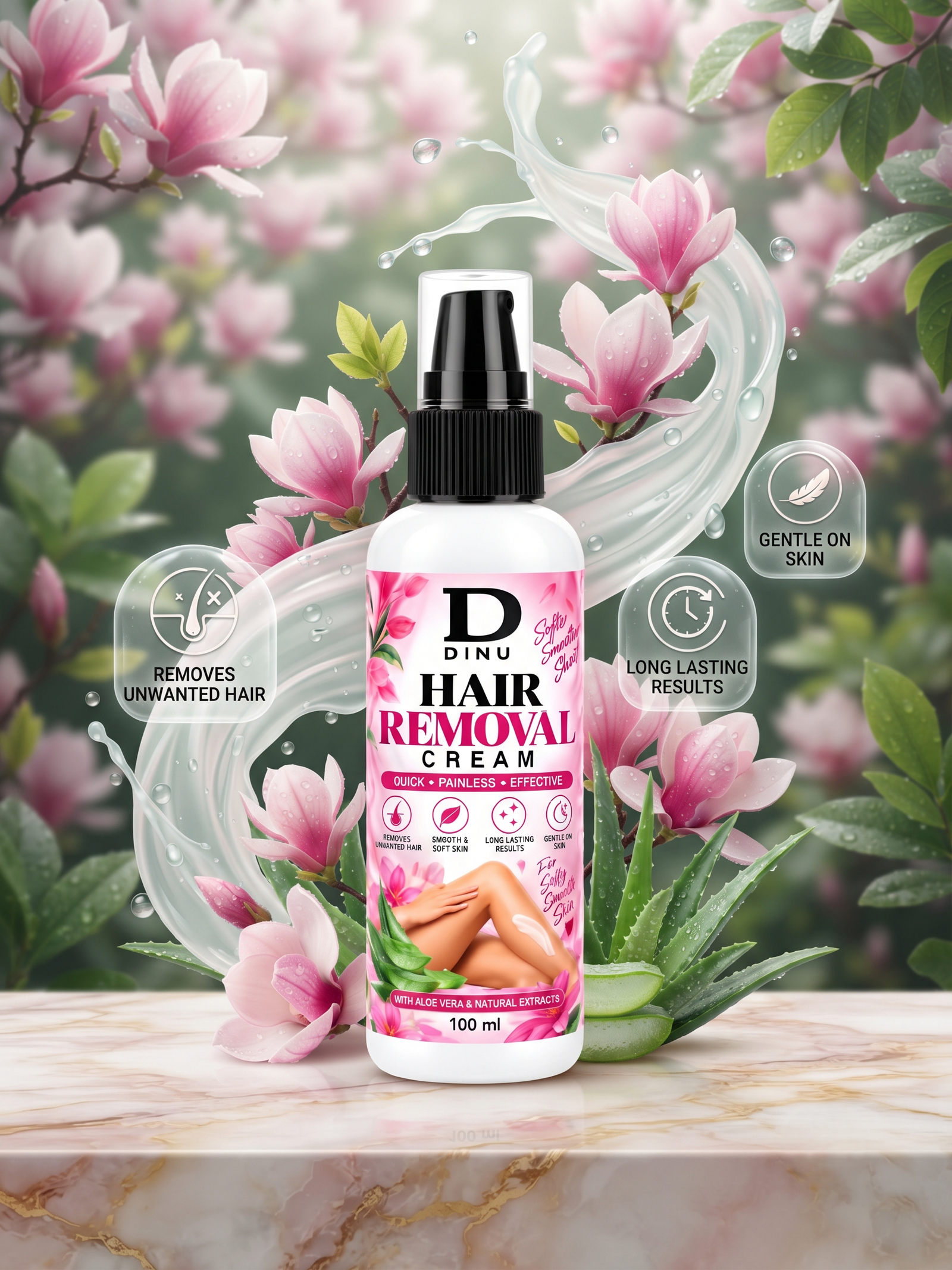 DINU HAIR REMOVAL CREAM (100ml) - Image 5